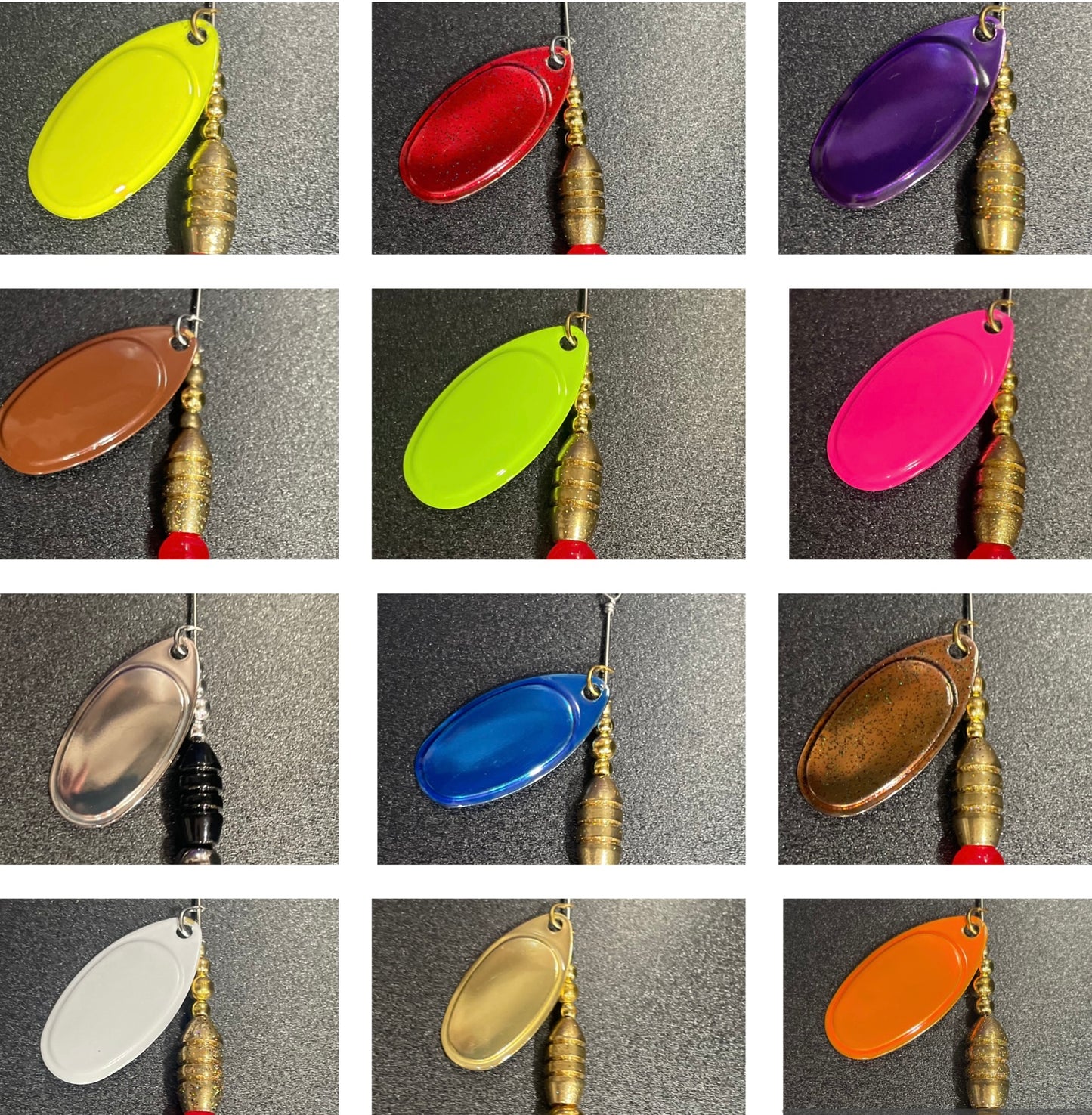 Inline Spinners fishing lures! Available in 14 vibrant and natural colours, sizes 2, 3, & 4. Expertly crafted with Pro-Tec powder paint for ultimate durability.