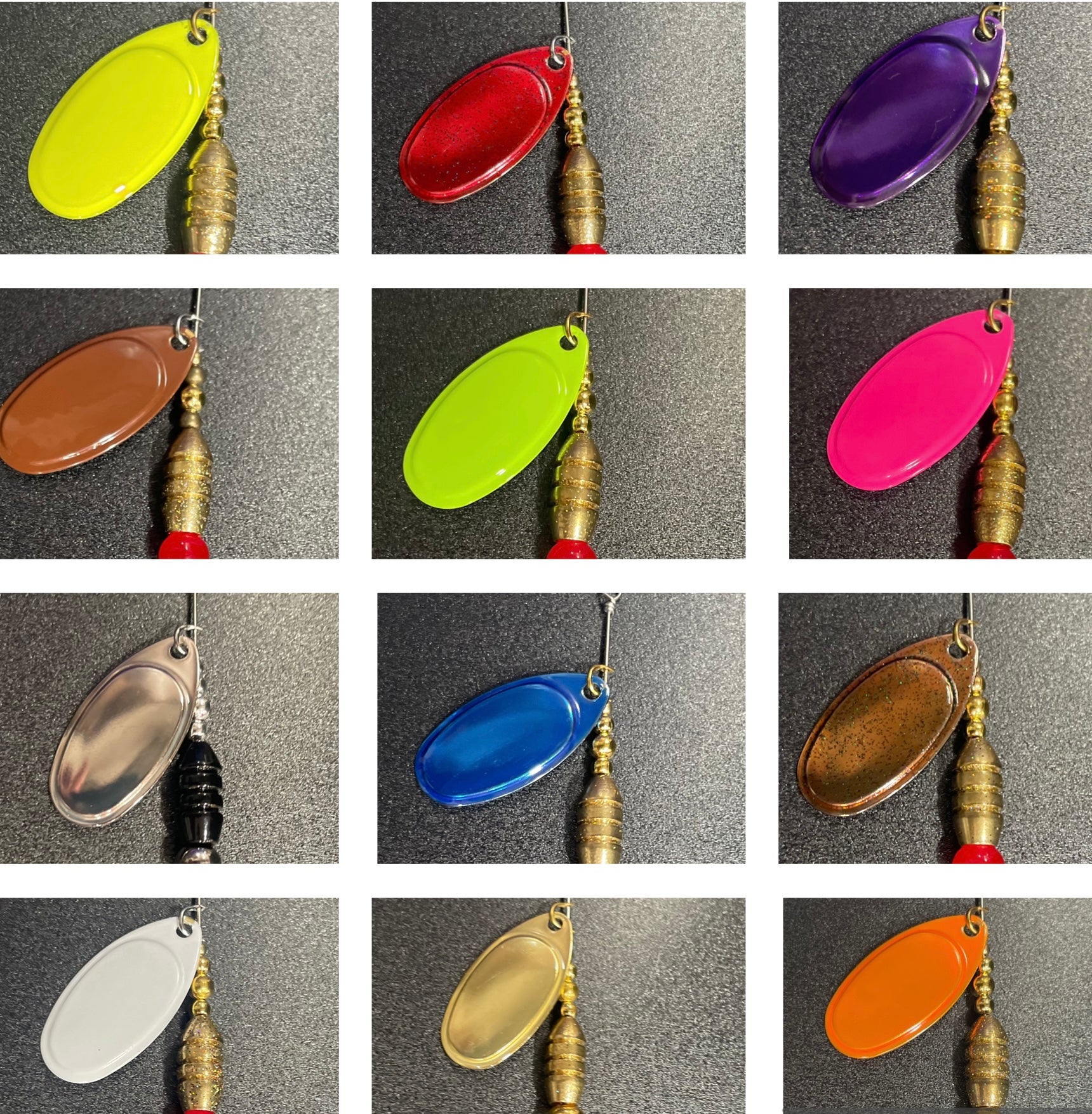 Inline Spinners fishing lures! Available in 14 vibrant and natural colours, sizes 2, 3, & 4. Expertly crafted with Pro-Tec powder paint for ultimate durability. 