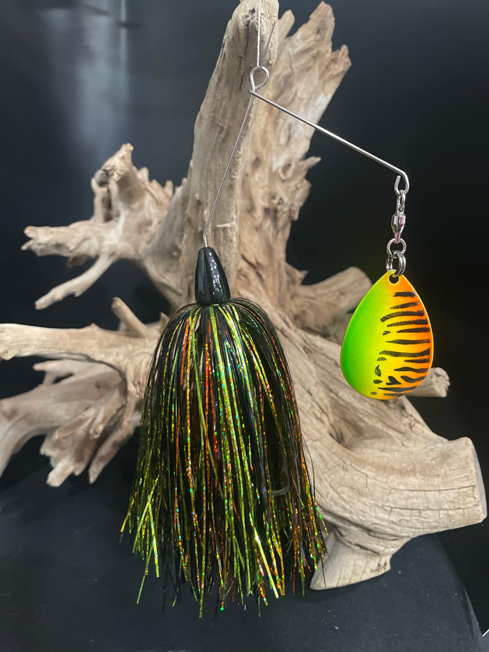 Firetiger 1 oz Muskie/Pike spinnerbait fishing lure